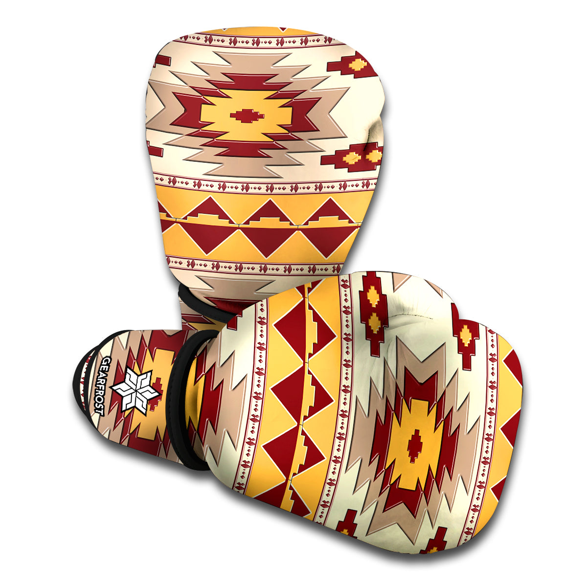Tribal Southwestern Navajo Pattern Print Boxing Gloves