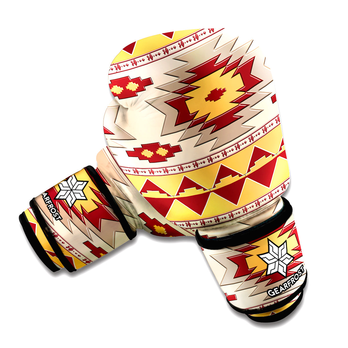 Tribal Southwestern Navajo Pattern Print Boxing Gloves