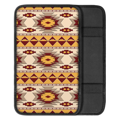 Tribal Southwestern Navajo Pattern Print Car Center Console Cover