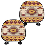 Tribal Southwestern Navajo Pattern Print Car Headrest Covers