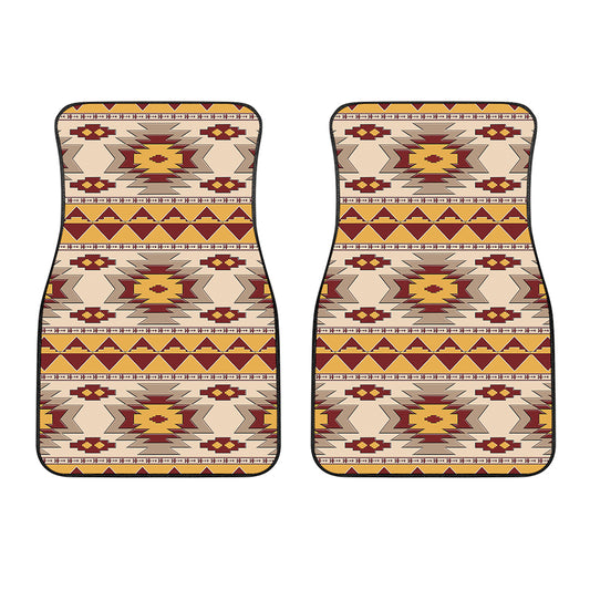 Tribal Southwestern Navajo Pattern Print Front Car Floor Mats