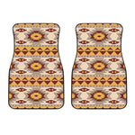Tribal Southwestern Navajo Pattern Print Front Car Floor Mats