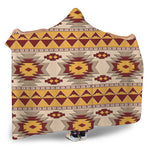 Tribal Southwestern Navajo Pattern Print Hooded Blanket
