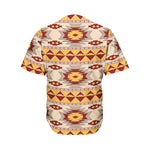 Tribal Southwestern Navajo Pattern Print Men's Baseball Jersey