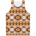 Tribal Southwestern Navajo Pattern Print Men's Tank Top