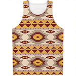 Tribal Southwestern Navajo Pattern Print Men's Tank Top