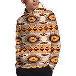 Tribal Southwestern Navajo Pattern Print Pullover Hoodie