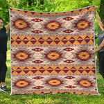 Tribal Southwestern Navajo Pattern Print Quilt
