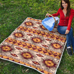 Tribal Southwestern Navajo Pattern Print Quilt