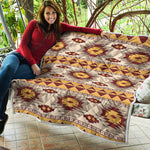 Tribal Southwestern Navajo Pattern Print Quilt