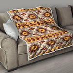 Tribal Southwestern Navajo Pattern Print Quilt