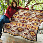 Tribal Southwestern Navajo Pattern Print Quilt