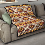Tribal Southwestern Navajo Pattern Print Quilt