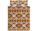 Tribal Southwestern Navajo Pattern Print Quilt Bed Set