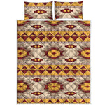 Tribal Southwestern Navajo Pattern Print Quilt Bed Set