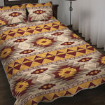 Tribal Southwestern Navajo Pattern Print Quilt Bed Set