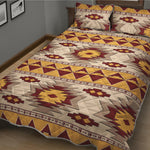 Tribal Southwestern Navajo Pattern Print Quilt Bed Set