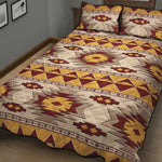 Tribal Southwestern Navajo Pattern Print Quilt Bed Set