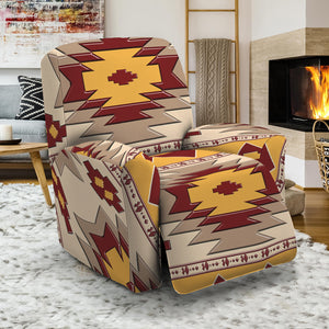 Tribal Southwestern Navajo Pattern Print Recliner Slipcover