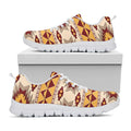 Tribal Southwestern Navajo Pattern Print White Running Shoes