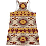 Tribal Southwestern Navajo Pattern Print Women's Racerback Tank Top