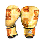 Tribal Tiki Mask Pattern Print Boxing Gloves