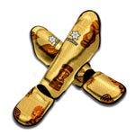 Tribal Tiki Mask Pattern Print Muay Thai Shin Guard
