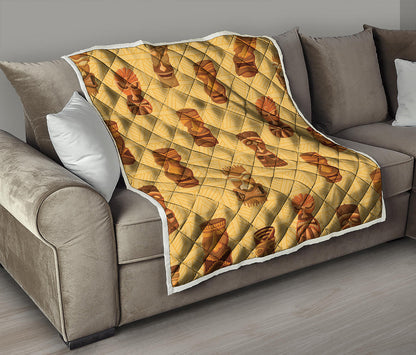 Tribal Tiki Mask Pattern Print Quilt