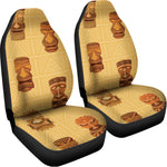 Tribal Tiki Mask Pattern Print Universal Fit Car Seat Covers