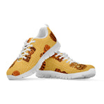 Tribal Tiki Mask Pattern Print White Sneakers