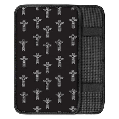 Tribal Totem Pattern Print Car Center Console Cover