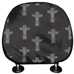 Tribal Totem Pattern Print Car Headrest Covers