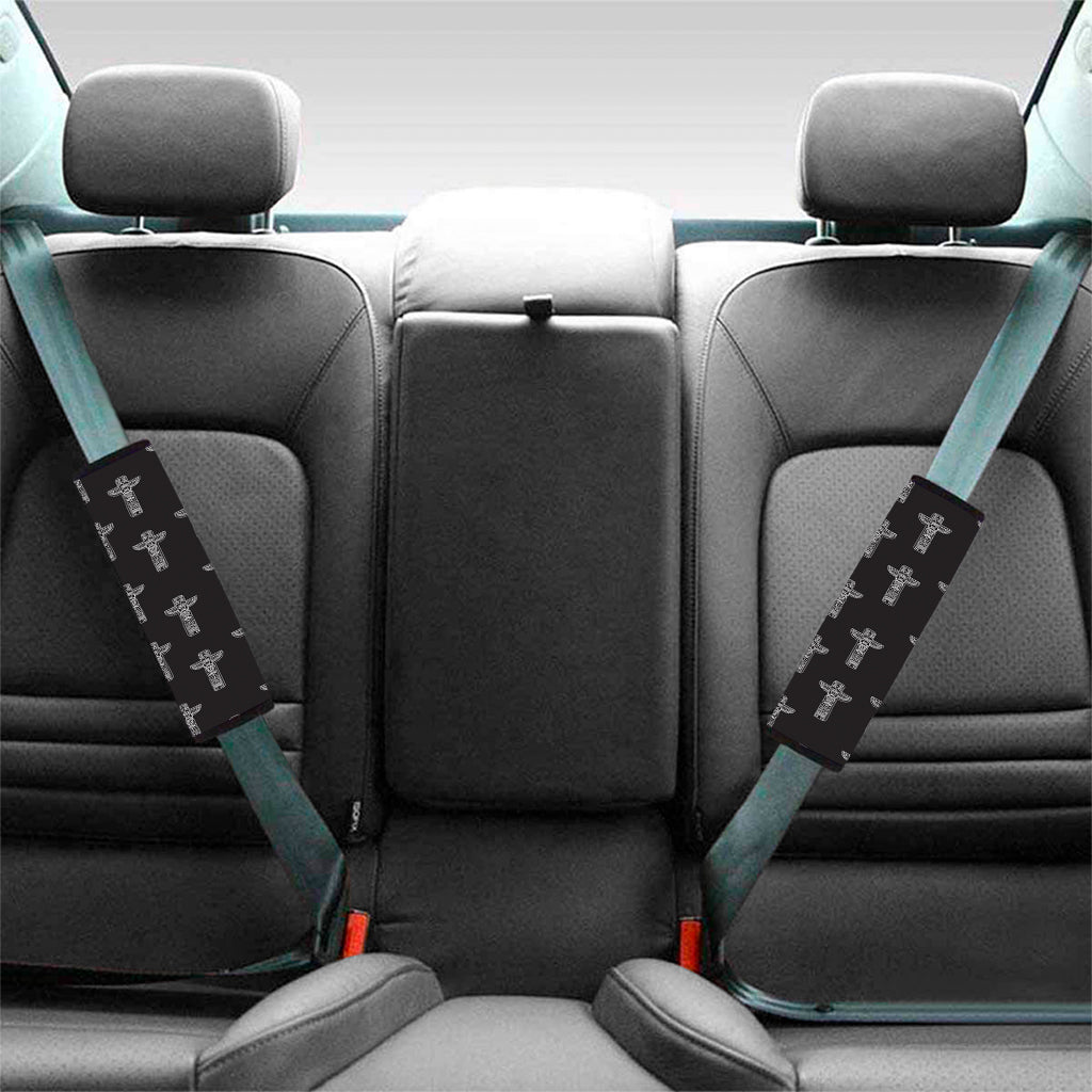 Tribal Totem Pattern Print Car Seat Belt Covers