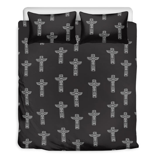 Tribal Totem Pattern Print Duvet Cover Bedding Set