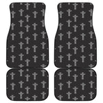 Tribal Totem Pattern Print Front and Back Car Floor Mats