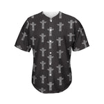 Tribal Totem Pattern Print Men's Baseball Jersey