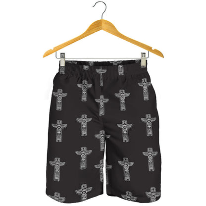 Tribal Totem Pattern Print Men's Shorts