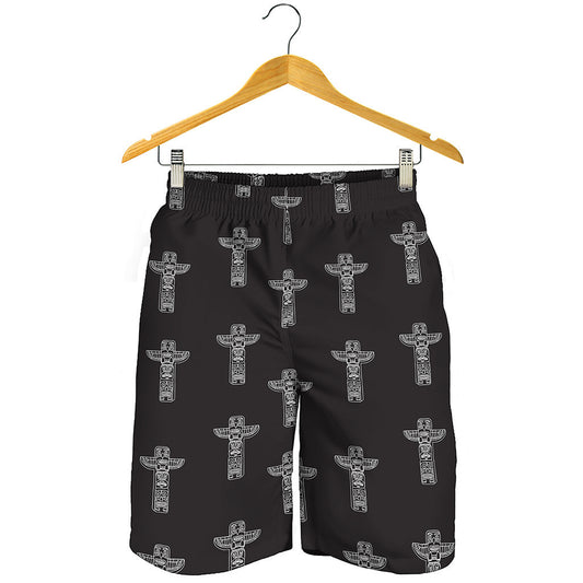 Tribal Totem Pattern Print Men's Shorts