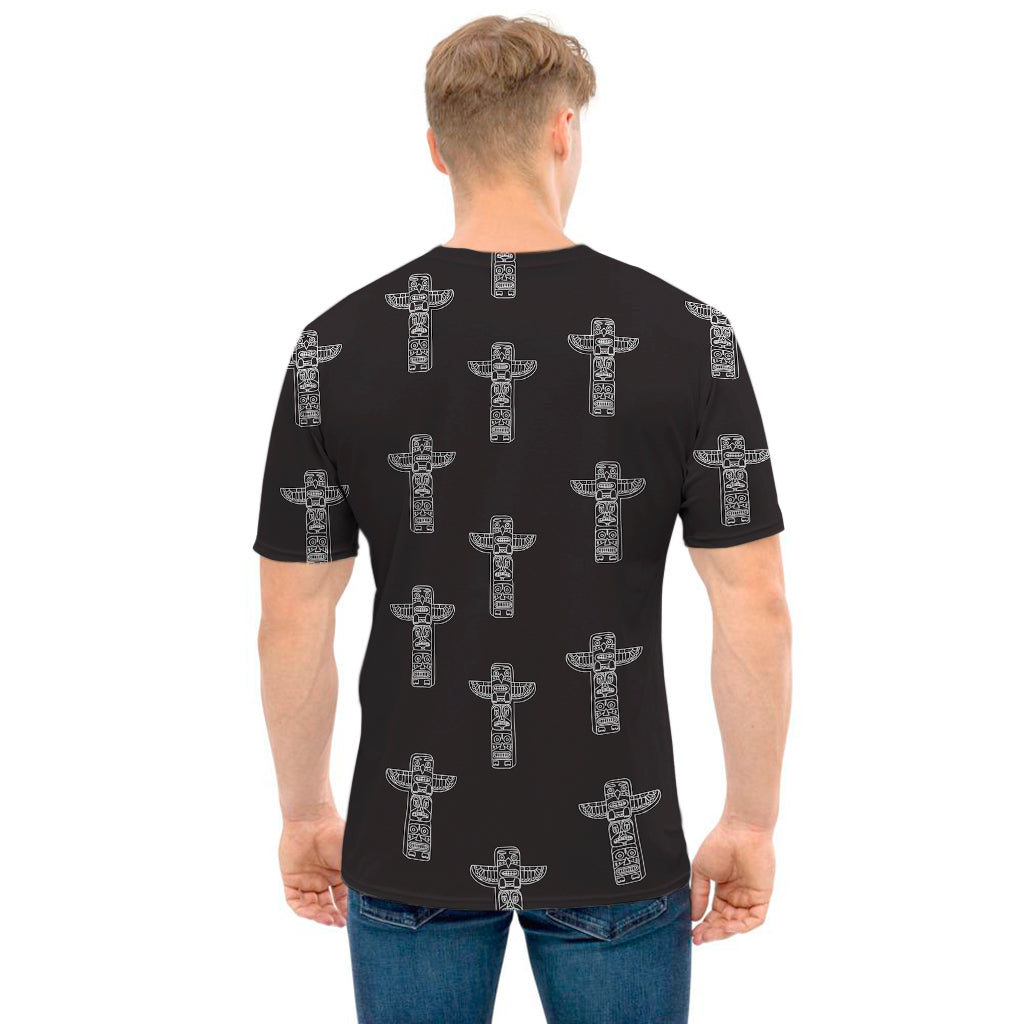 Tribal Totem Pattern Print Men's T-Shirt