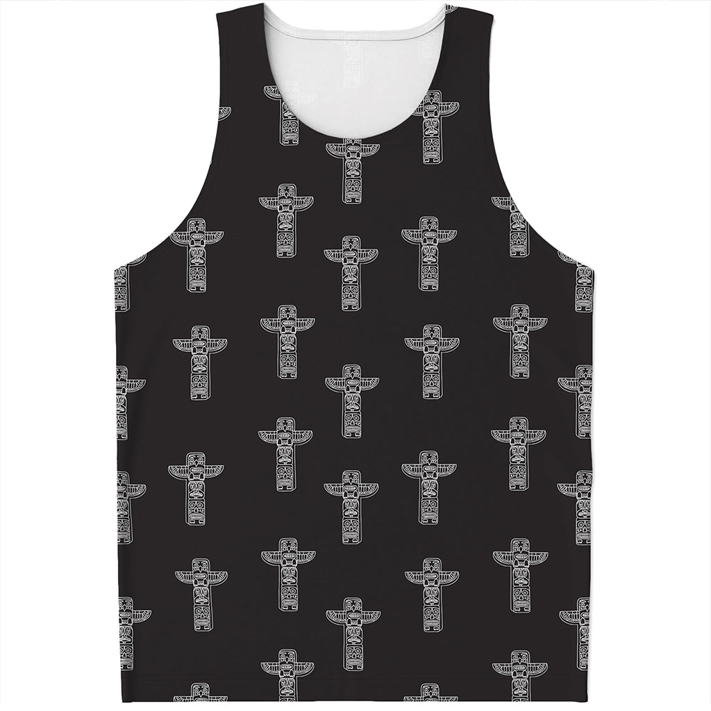 Tribal Totem Pattern Print Men's Tank Top