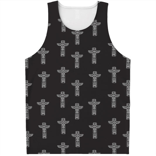 Tribal Totem Pattern Print Men's Tank Top