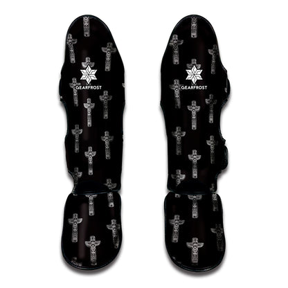 Tribal Totem Pattern Print Muay Thai Shin Guard