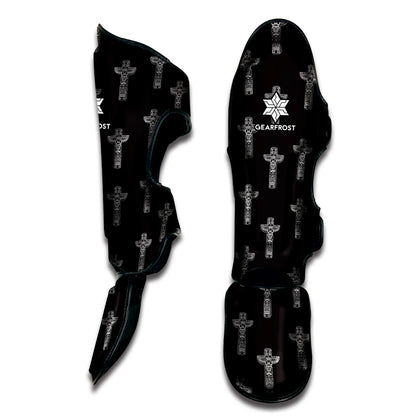 Tribal Totem Pattern Print Muay Thai Shin Guard