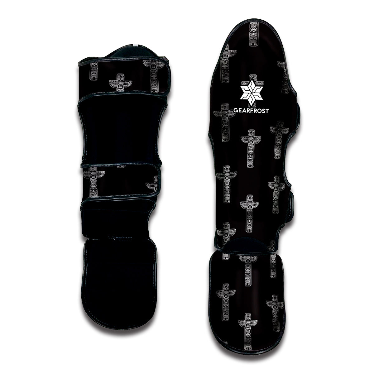 Tribal Totem Pattern Print Muay Thai Shin Guard