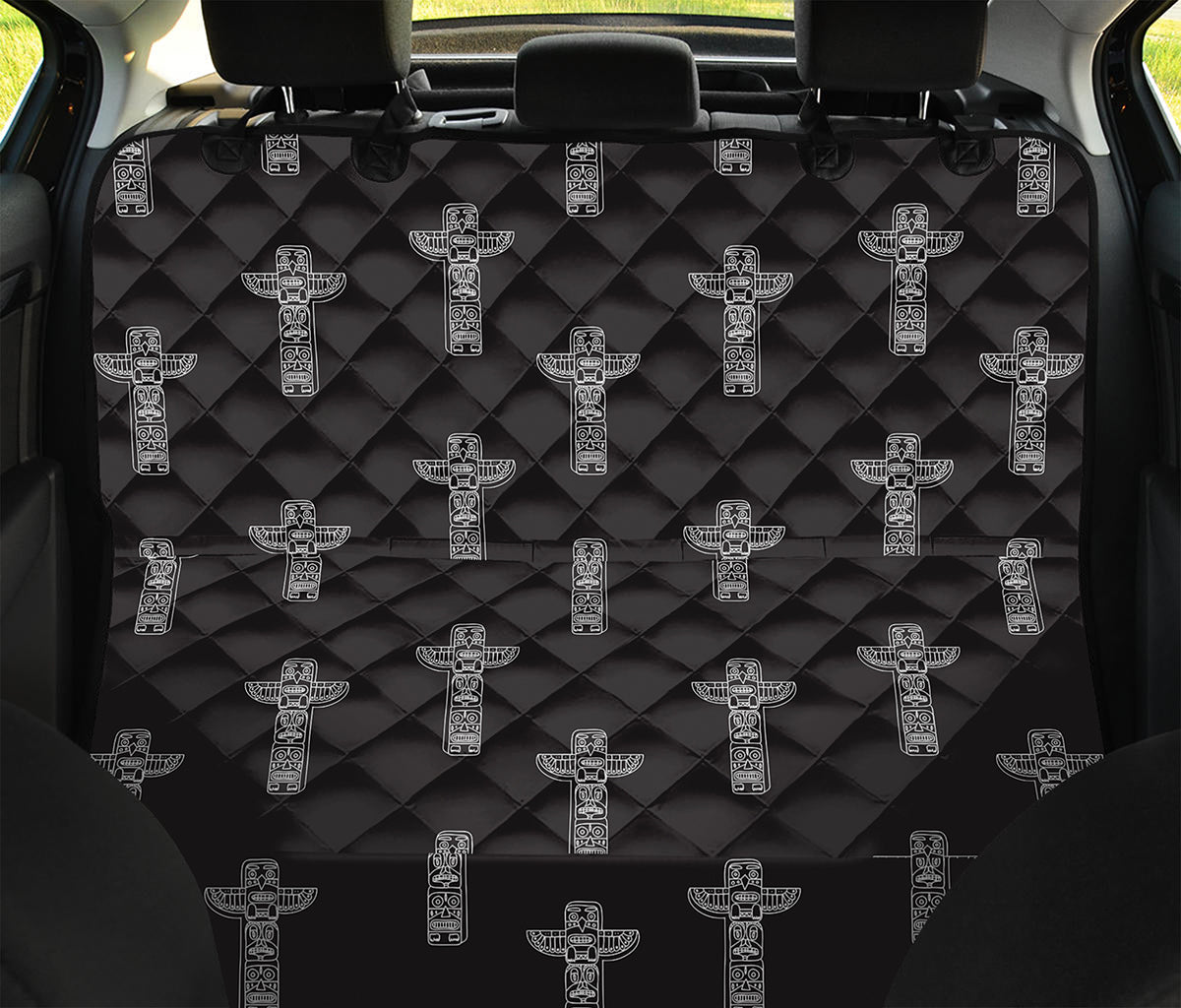 Tribal Totem Pattern Print Pet Car Back Seat Cover
