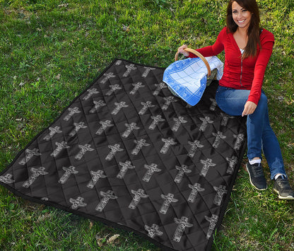 Tribal Totem Pattern Print Quilt