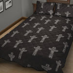 Tribal Totem Pattern Print Quilt Bed Set