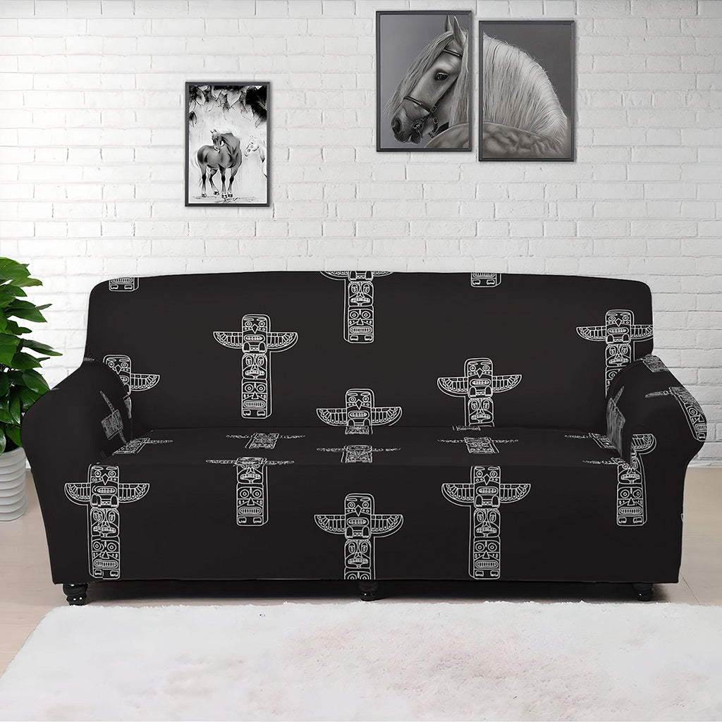 Tribal Totem Pattern Print Sofa Cover
