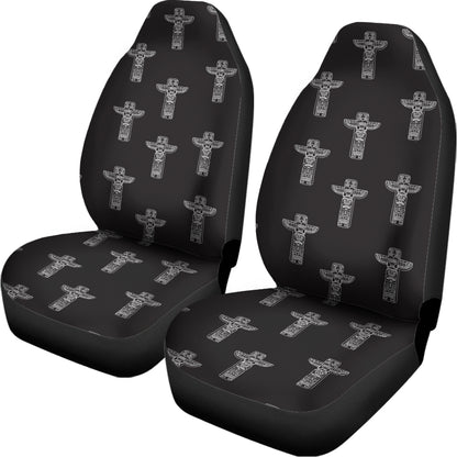 Tribal Totem Pattern Print Universal Fit Car Seat Covers