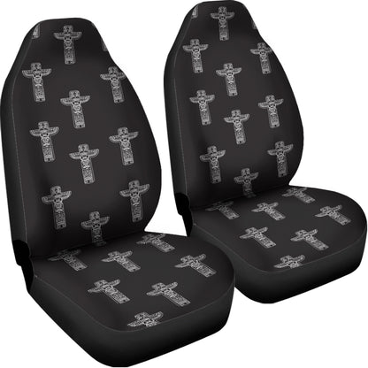 Tribal Totem Pattern Print Universal Fit Car Seat Covers
